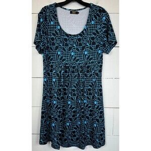 R&B Knee Length Black Dress Women's Size Large